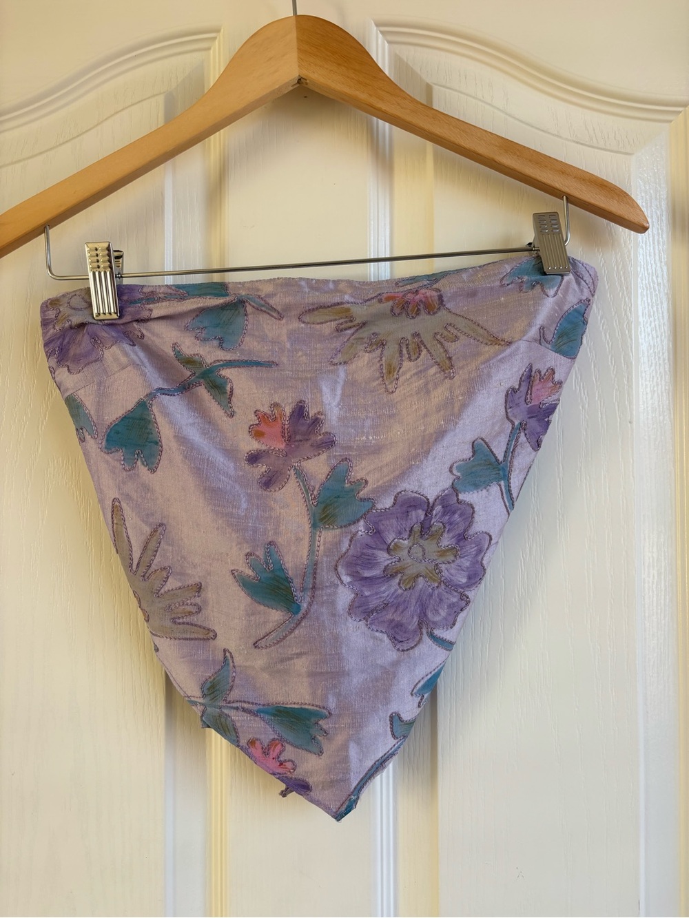 Vintage Bebe 100% silk scarf style top
